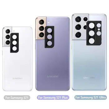 Metal Kamera Koruyucu Kapak için Samsung Galaxy S22 Ultra Artı Not 20 Temperli Cam Metal Halka Kamera Kapak Ekran Koruyucu