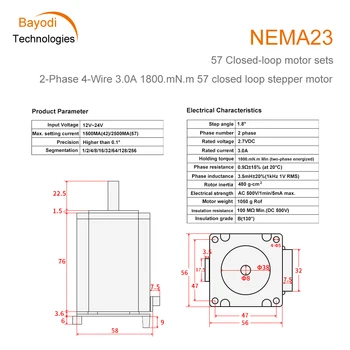 NEMA23 MKS SERVO57B STM32 57 Kapalı Döngü Step Motor Setleri Servo adaptör panosu OLED Ekran 3D Yazıcı CNC Kiti