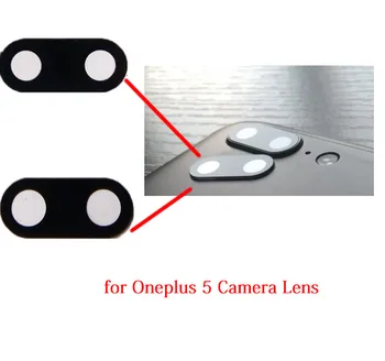 OEM OnePlus 5 İçin Arka Arka Kamera Cam lens kapağı Sticker İle Yedek parça İçin Bir Artı 5 5T A5000 Kamera lens kapağı