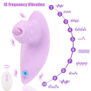 OLO Giyilebilir Vajinal Masaj Seks Oyuncakları Kadınlar için Kadın Mastürbasyon G Noktası Klitoris Stimülatörü 10 Modu Dil Yalama Vibratör