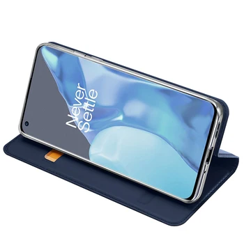 OnePlus 9 Pro Kılıf Manyetik deri flip cüzdan halkalı telefon kılıfı Kapak Kart Yuvaları ile Kabuk OnePlus 9 DUX DUCIS