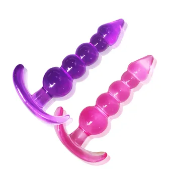 Orta Renkli Paslanmaz Çelik Butt Plug Anal Boncuk Kristal Takı Stimülatörü Seks Oyuncakları Yapay Penis Anal Plug Eşcinsel Ürünleri