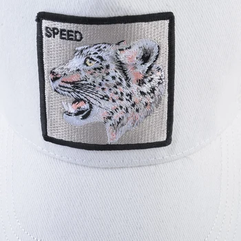 Pamuk Snapback kapaklar erkekler için hip hop şapka Nakış kar leopar beyzbol şapkası Nefes Örgü Kemik güneş şapkaları adam için hip hop şapka