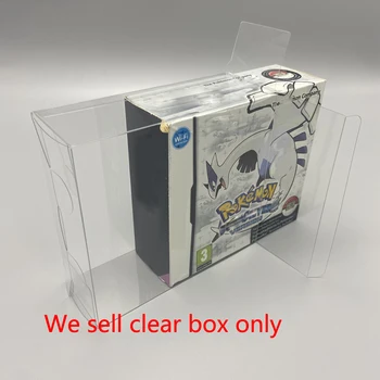 PET koruyucu kutu NDS İçin AB versiyonu Pokemon soulsilver sürüm özel şeffaf ekran kutusu saklama kutusu
