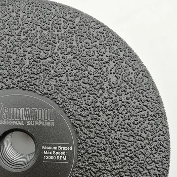 SHDIATOOL 2 adet 125mm/5 inç Vakum Kaynaklı Elmas Taşlama Şekillendirme tekerlek 5/8-11 Düz Şekillendirme Disk Granit Mermer Beton için