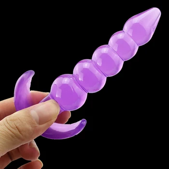 Silikon Anal Plug G noktası stimülasyonu Arka Bahçesinde anal fişler boncuk 18 + Kadın Erkek Eşcinsel anal oyuncaklar seksi ürünler samimi Popo yapay penis