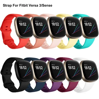 Silikon Band Kayışı Fitbit Versa İçin 3 akıllı saat Kemer Bilezik Yedek WatchBand Bileklik Fitbit Sense Aksesuarları