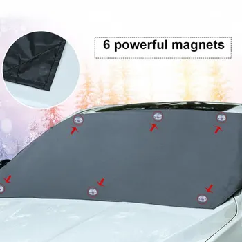 Sıcak!Otomobil Manyetik Güneşlik Kapak araç ön camı Kar Güneş Gölge Su Geçirmez Koruyucu Kapak Araba Ön Cam Kapak