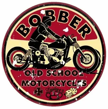 Sıcak Satış Retro Aufkleber Bobber Eski Okul Motosiklet Sticker Yarış Retro nostaljik araba Pencere Vücut Dekoratif Çıkartmalar Aksesuar