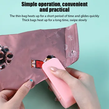 Taşınabilir Çanta ısıyla yapıştırma Plastik Paket saklama çantası Klip Mini Yapıştırma Makinesi Kullanışlı Etiket Mühür Gıda Aperatif Mutfak Aletleri