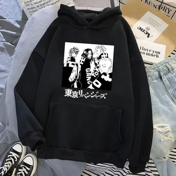 Tokyo revengers hoodies kadın Ulzzang grafik kadın tişörtü kazak harajuku hip hop