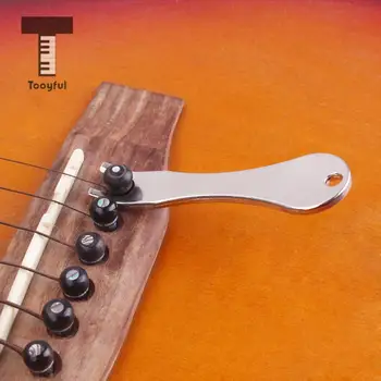 Tooyful Dayanıklı Gümüş Çelik Elektrik Akustik Gitar Bas Dize Köprü Pin Çektirme Sökücü Luthier Araçları Aksesuar Çekerek