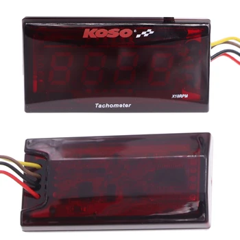 TOPTAN koso takometre Motosiklet rpm ölçer 0 ~ 2000 rpm Dijital Ekran Kırmızı ve Mavi LED