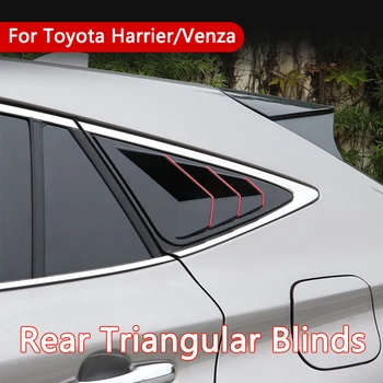 Toyota Harrier için Venza 2022 Araba Arka Yan Pencere Üçgen Panjur Kapağı Düzeltir Panjur Dekoratif Sticker ABS Dış Aksesuar