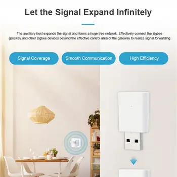 Tuya ZigBee3. 0 Mini sinyal amplifikatörü Tekrarlayıcı Sinyal Aralığı Genişletici Akıllı Ev Akıllı Yaşam Kontrolü İle Çalışmak ZigBee Akıllı Ağ Geçidi
