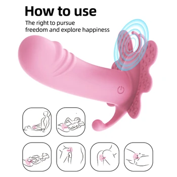 Uzaktan Kumanda Giyilebilir Vibratör Yapay Penis Vibratörler Kadınlar için g-spot Klitoris Görünmez Kelebek Külot Titreşimli Yumurta Seks Oyuncakları 18