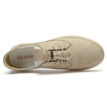 Yeni Hakiki Deri erkek ayakkabısı Moda Nefes Oxford Ayakkabı Adam Nefes Sneakers Yaz rahat ayakkabılar