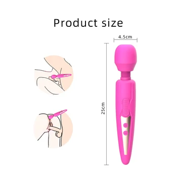 Yeni Kablosuz Dildos AV Vibratör Sihirli Değnek Kadınlar için Klitoris Stimülatörü USB Şarj Edilebilir Masaj Ürünleri Yetişkinler için Seks Oyuncakları 18