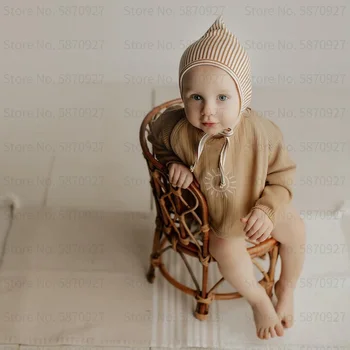 Yenidoğan Fotoğraf Sahne Rattan Sandalye Bambu Yatak Bebe Sepeti Konteyner Kız Erkek Poz Stüdyo Çekim Fotoğraf Sahne Fotografia