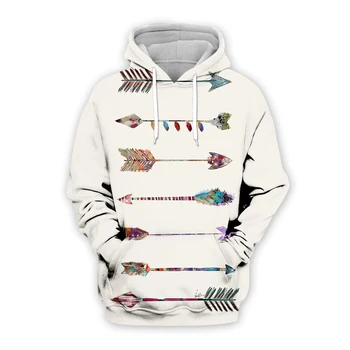 Yerli Kabile Kurt 3D Hoodies / tişörtü Tee Erkekler Kadınlar Yeni Moda Kapşonlu kış Uzun Kollu streetwear Kazak Style-aj1