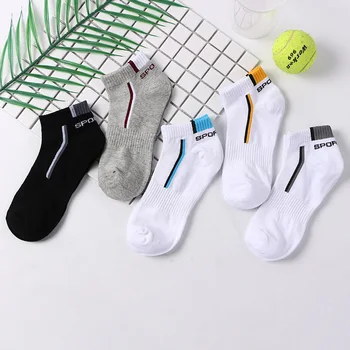 Yüksek Kalite 10 çift / grup Erkekler Çorap Pamuk Nefes spor çorapları Örgü Rahat Atletik Yaz Kısa Sokken Artı Boyutu 38-48