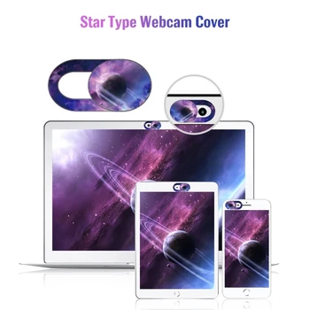 Yıldızlı Gökyüzü Desen WebCam kamera kapağı Dizüstü Çıkartmalar Dizüstü Bilgisayarlar için Macbook Akıllı Telefon Gizlilik Koruma Deklanşör Kaymak Sticker