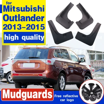 Ön Arka Kalıplı Araba Çamur Flaps Mitsubishi Outlander 2013 İçin Mudflaps Splash Muhafızları Çamur Flep Çamurluklar Çamurluk