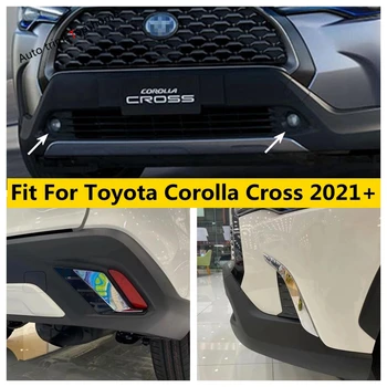 Ön / Arka Tampon Sis Farları Lambalar Çerçeve / Gözkapağı Kaş Çizgili Kapak Trim Toyota Corolla İçin Fit Çapraz 2021 2022 2023